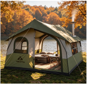 4. 6-8 Person Poly-Cotton Cabin Tent